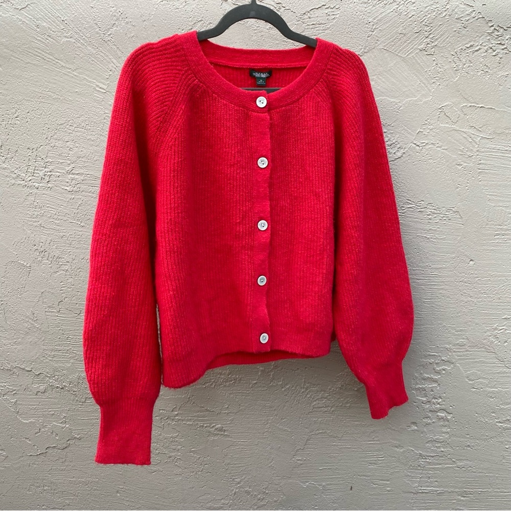 Wild Fable Bright Red Women's Cardigan